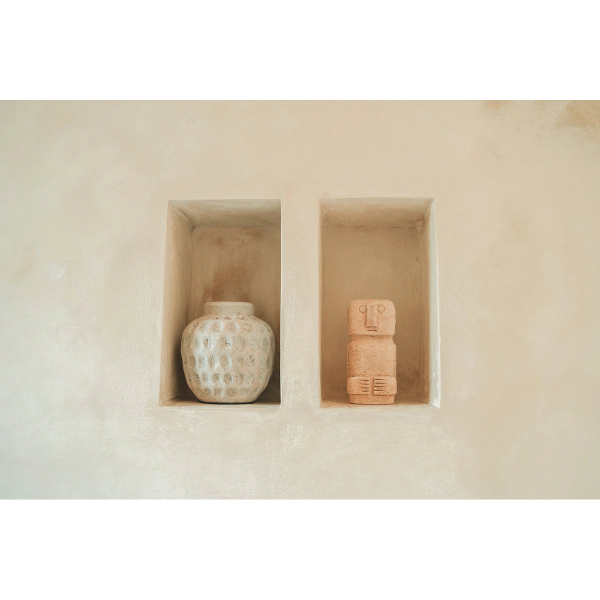 Vase en terre cuite TRENDY béton, BAZAR BIZAR