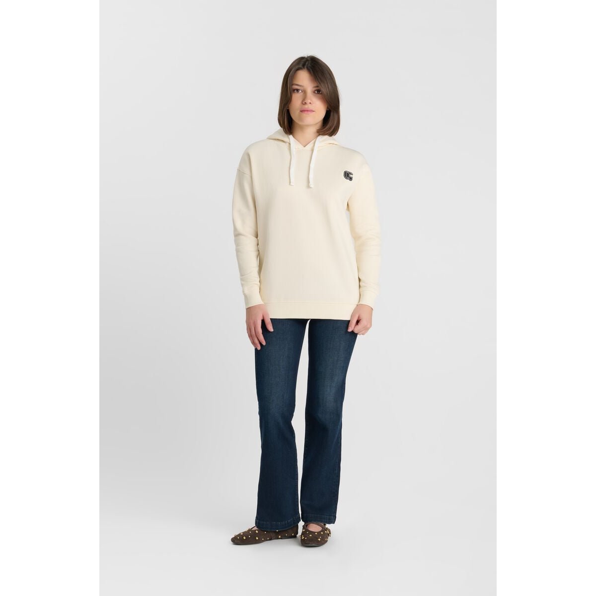 Sweat-Shirt capuche DIVAGI cream, LE TEMPS DES CERISES