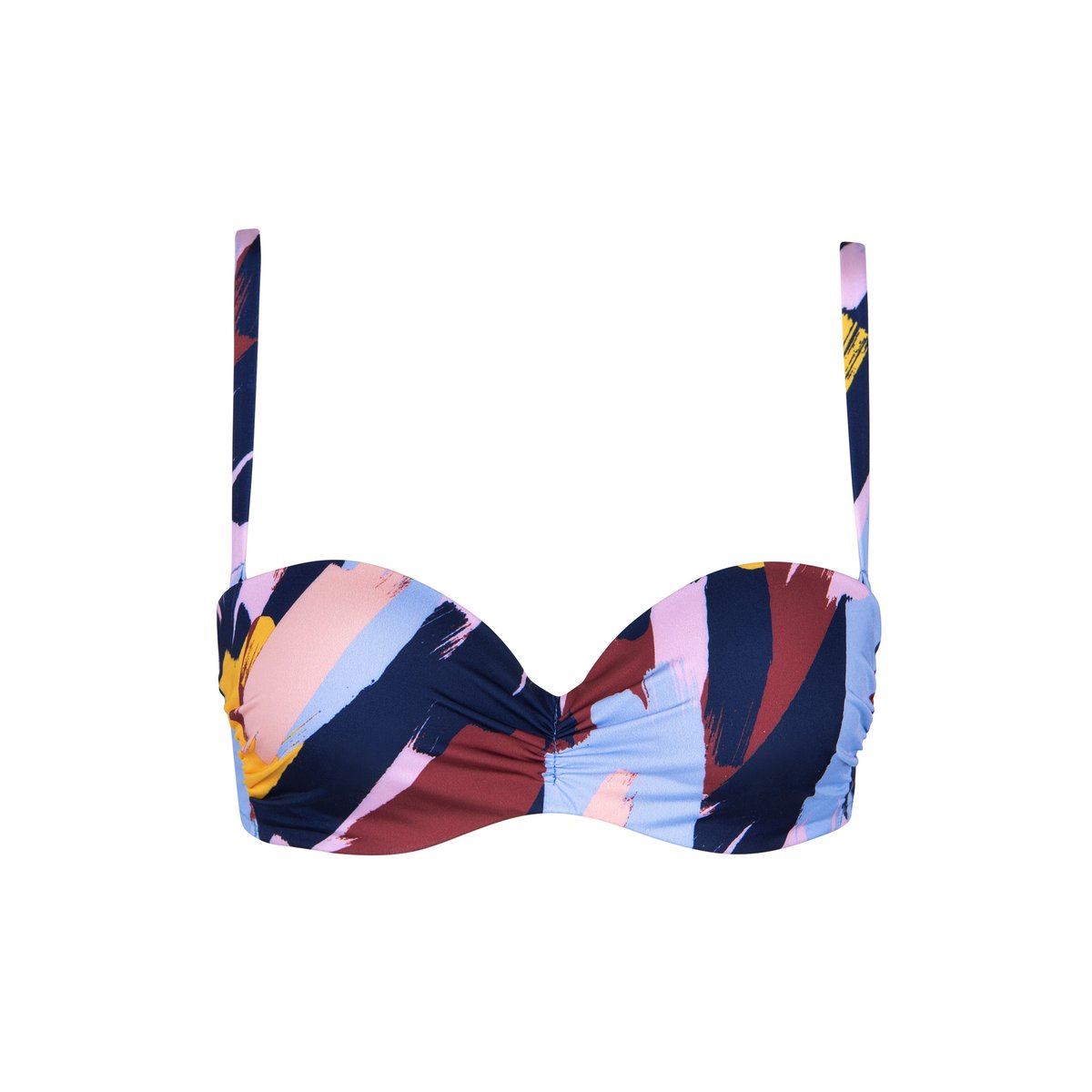 Haut maillot de bain bandeau préformé Panama violet, LISCA