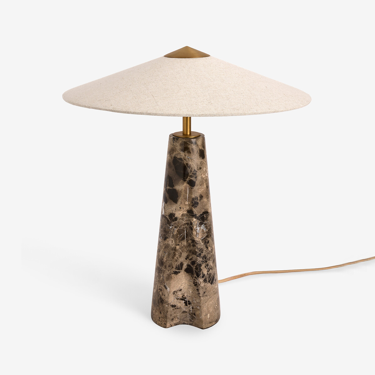 MADE.COM Heath Stone Table Lamp brown , MADE