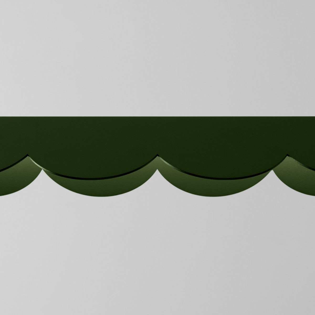 Suspension Aluminium Vert Olive LED 1 Biscuit vert olive, EDEN
