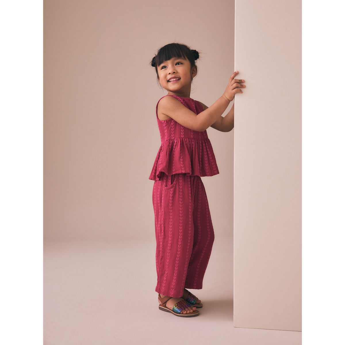 Ensemble top et pantalon prune, NEXT