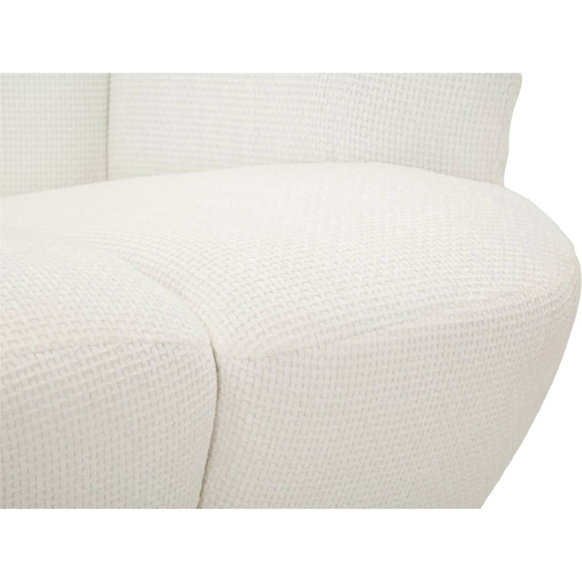 Fauteuil pivotant enveloppant dossier haut MODERN blanc, RECOLLECTION