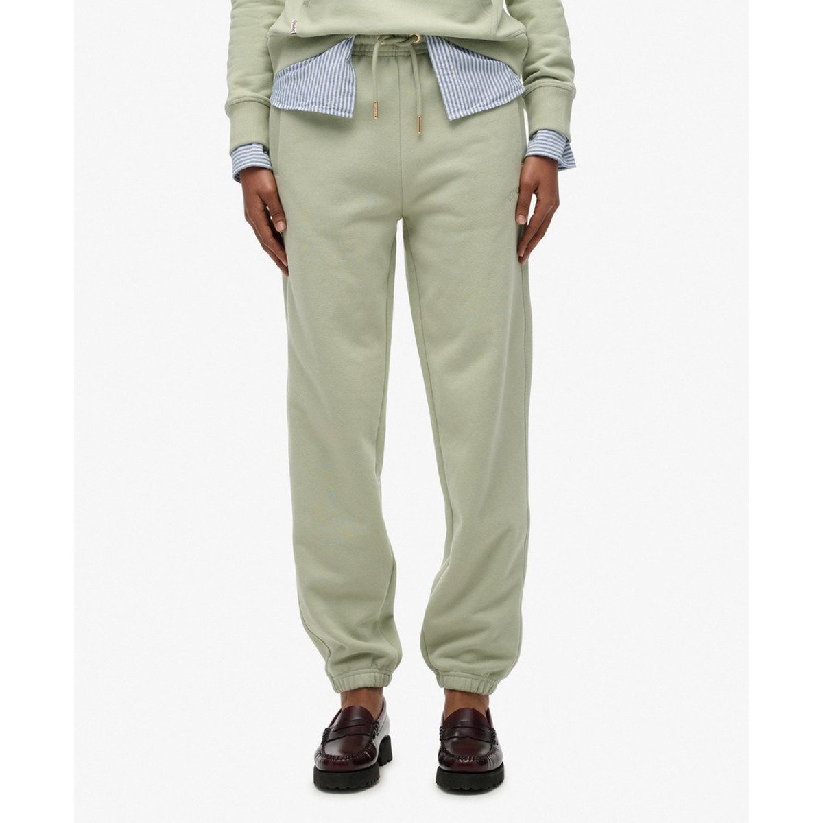 Joggers Essential Logo sauge poussiéreuse, SUPERDRY