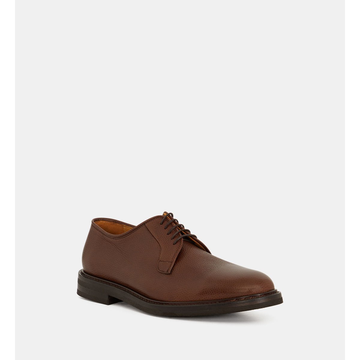Derbies opera en cuir goodyear marron, COMPTOIR GL