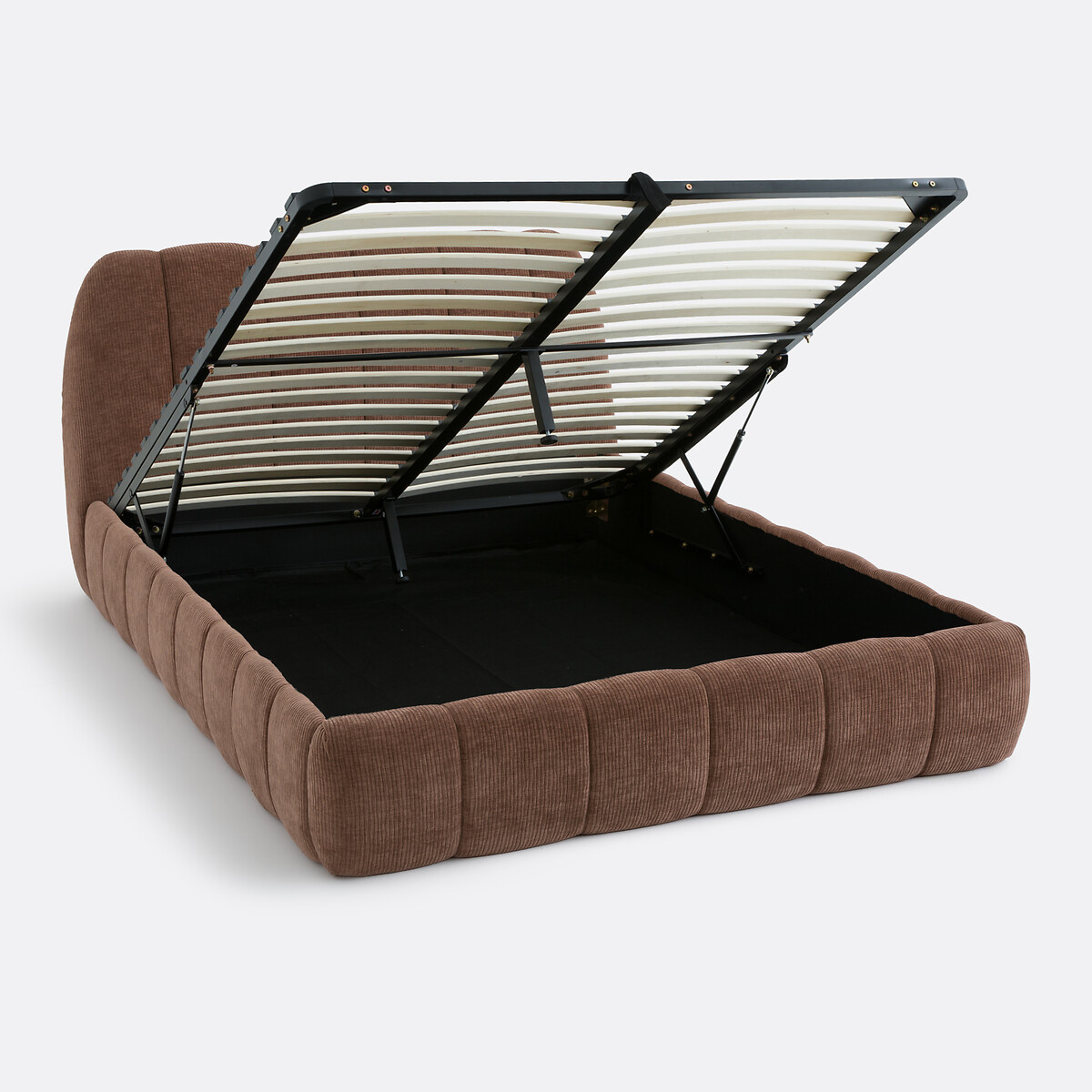 Lit coffre avec sommier, NURIA marron chocolat, LA REDOUTE INTERIEURS