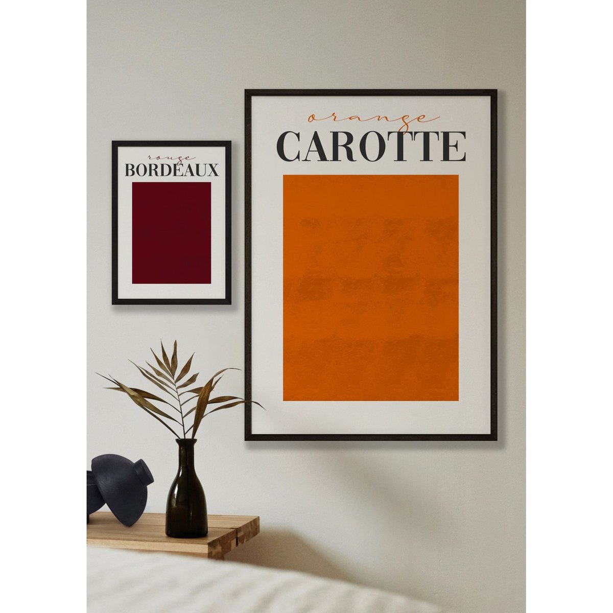 Affiche Orange Carotte blanc, L'AFFICHERIE