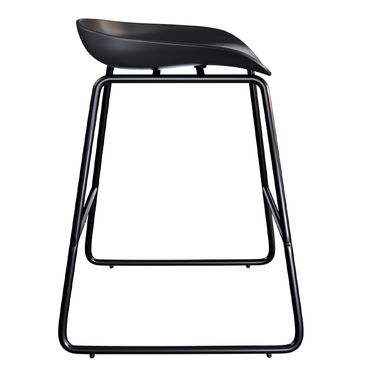 Lot de 2 chaises pour îlot central H65,5 cm - YOSHI noir, MAISON PAVANE
