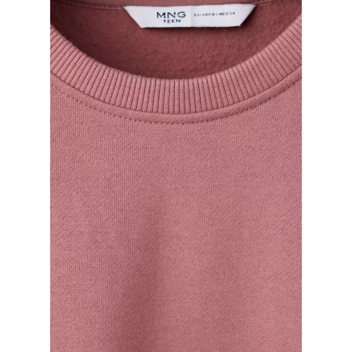 Sweat-shirt clouté rose, MANGO TEEN