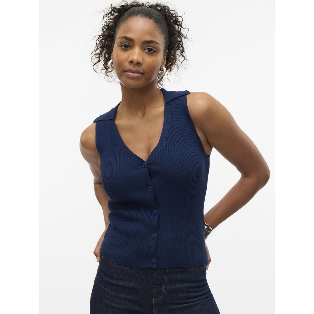 Pull En Maille navy blazer, VERO MODA