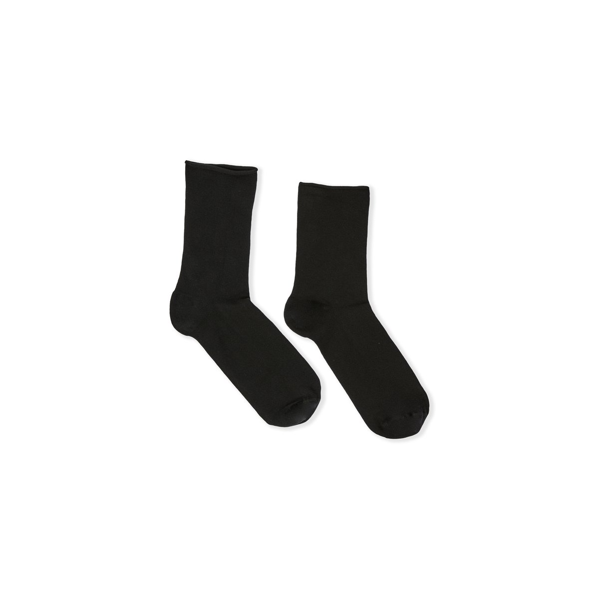 Chaussettes mi-hautes COTON MIDI noir, ETAM