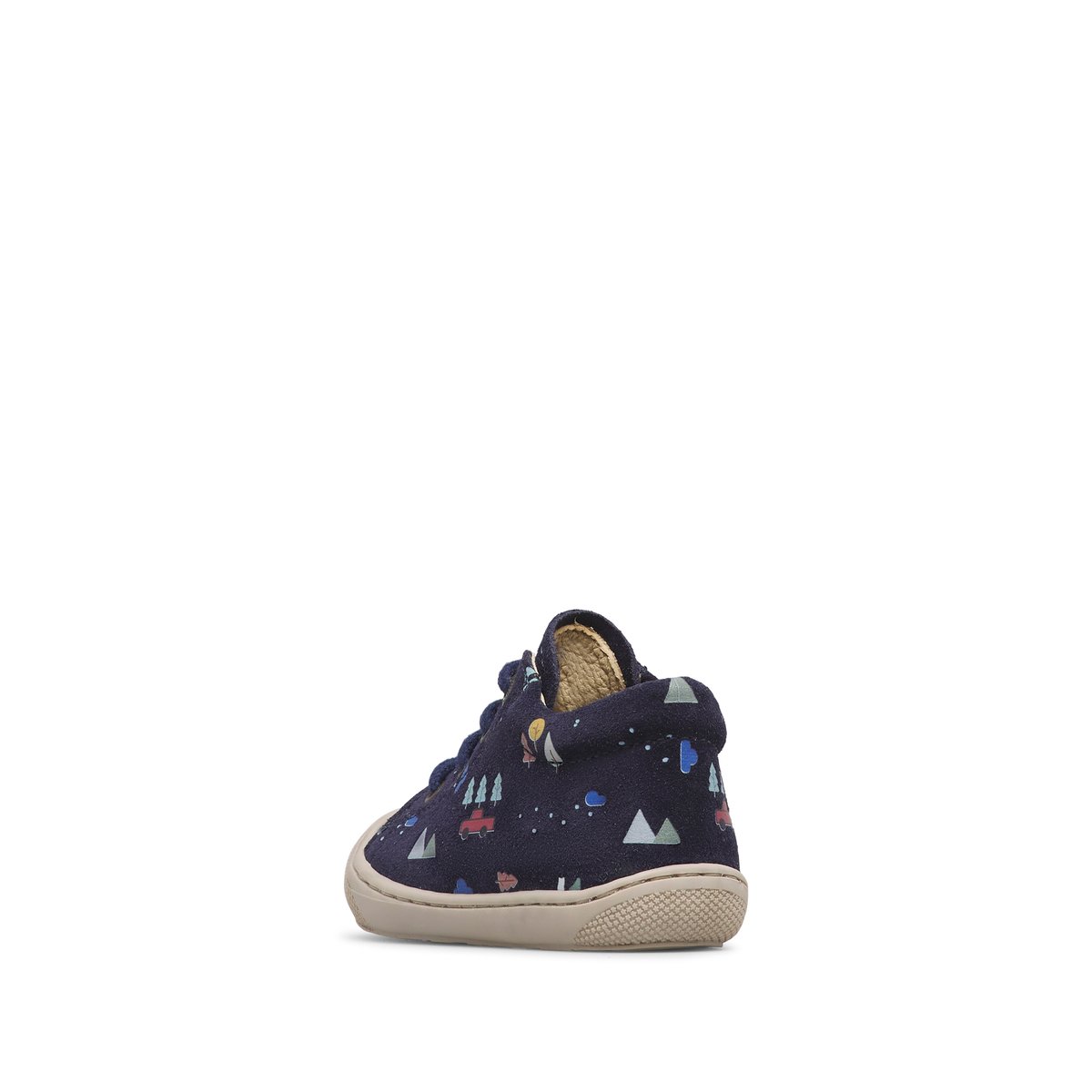 Chaussures premiers pas en suède COCOON marine-céleste, NATURINO
