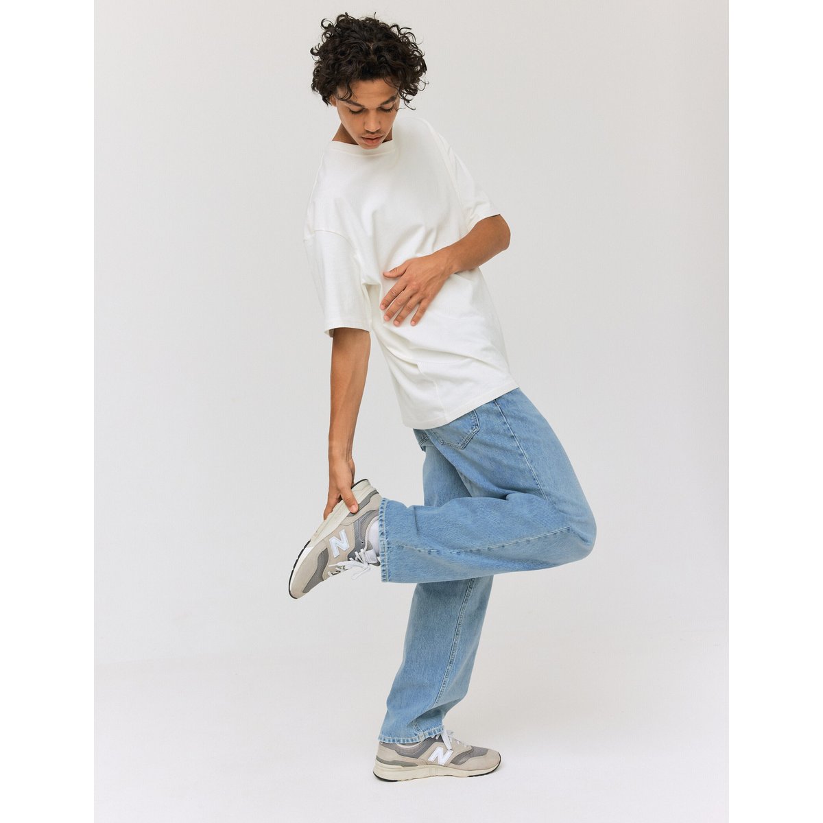 Jean loose bleach bleu clair, BZB