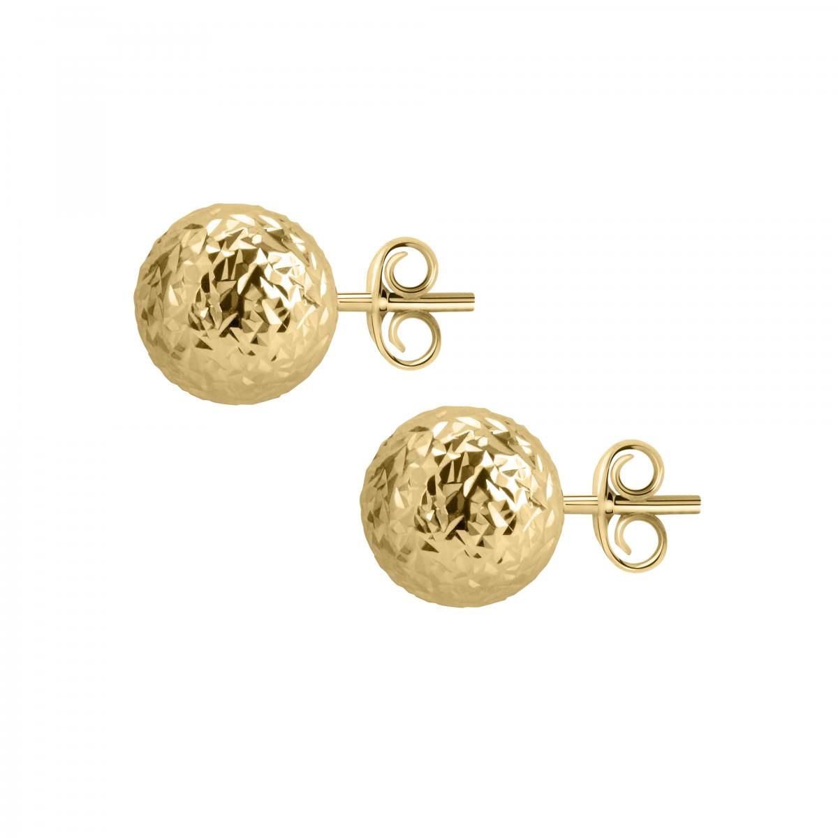 Boucles d'oreilles en or jaune 750 CLASSIC or jaune, BLUESPIRIT