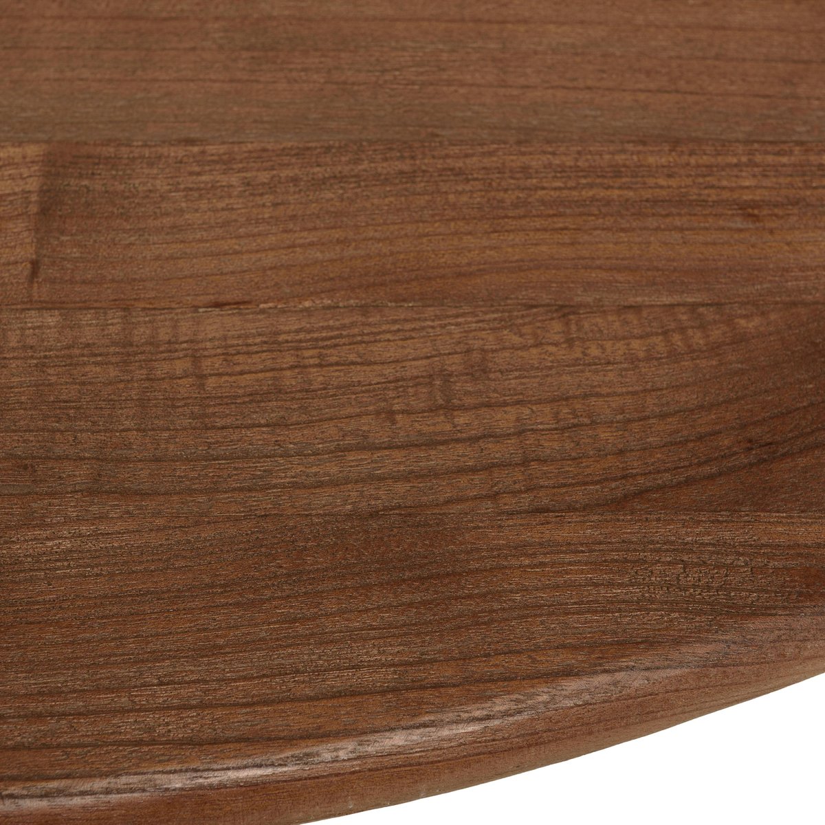 Table à manger ronde 140x140cm en bois de mindi ARCUS bois naturel, PIER IMPORT