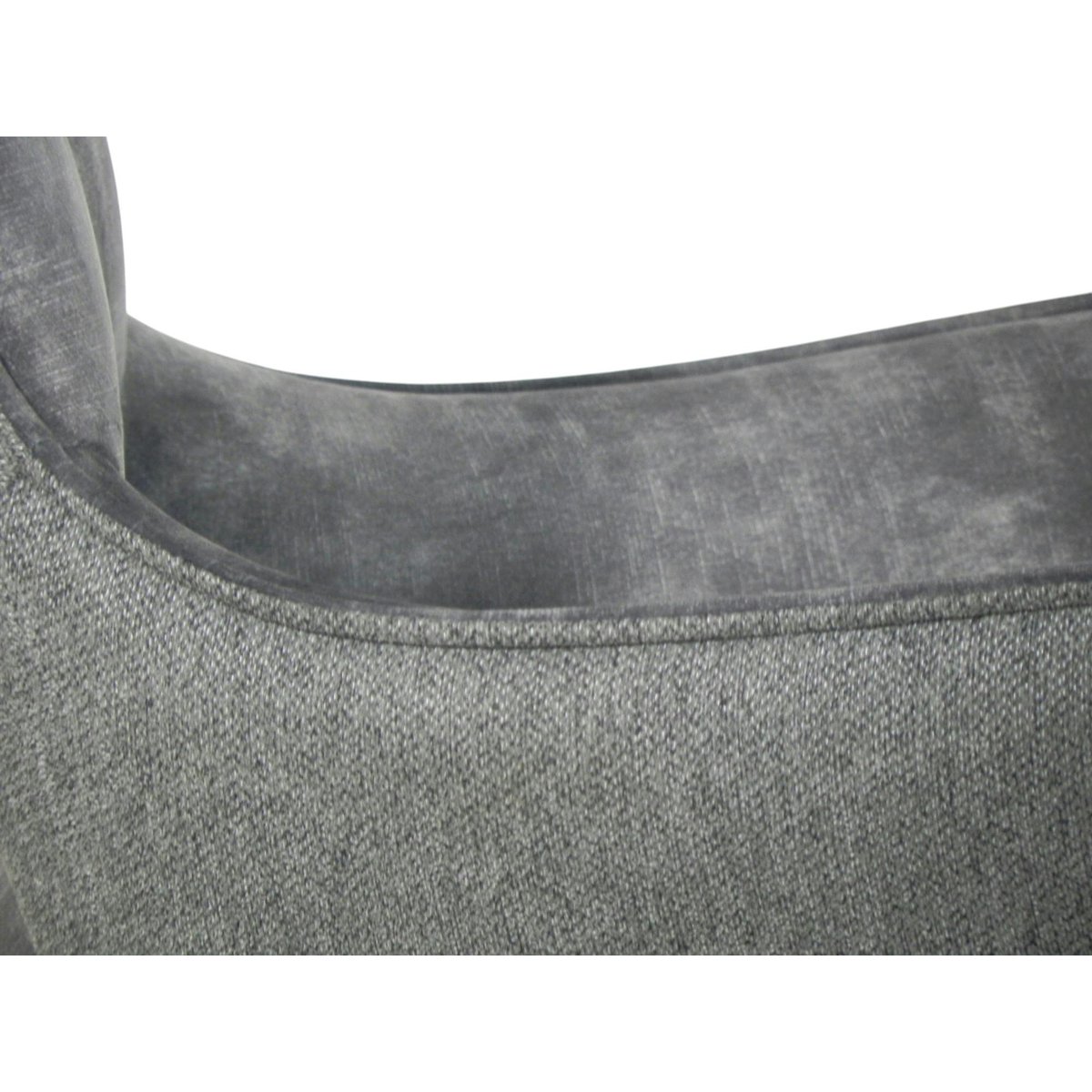 Chaise pivotante gris anthracite bi-matière, dossier en T (lot de 2) LOMBARDIE anthracite, PIER IMPORT