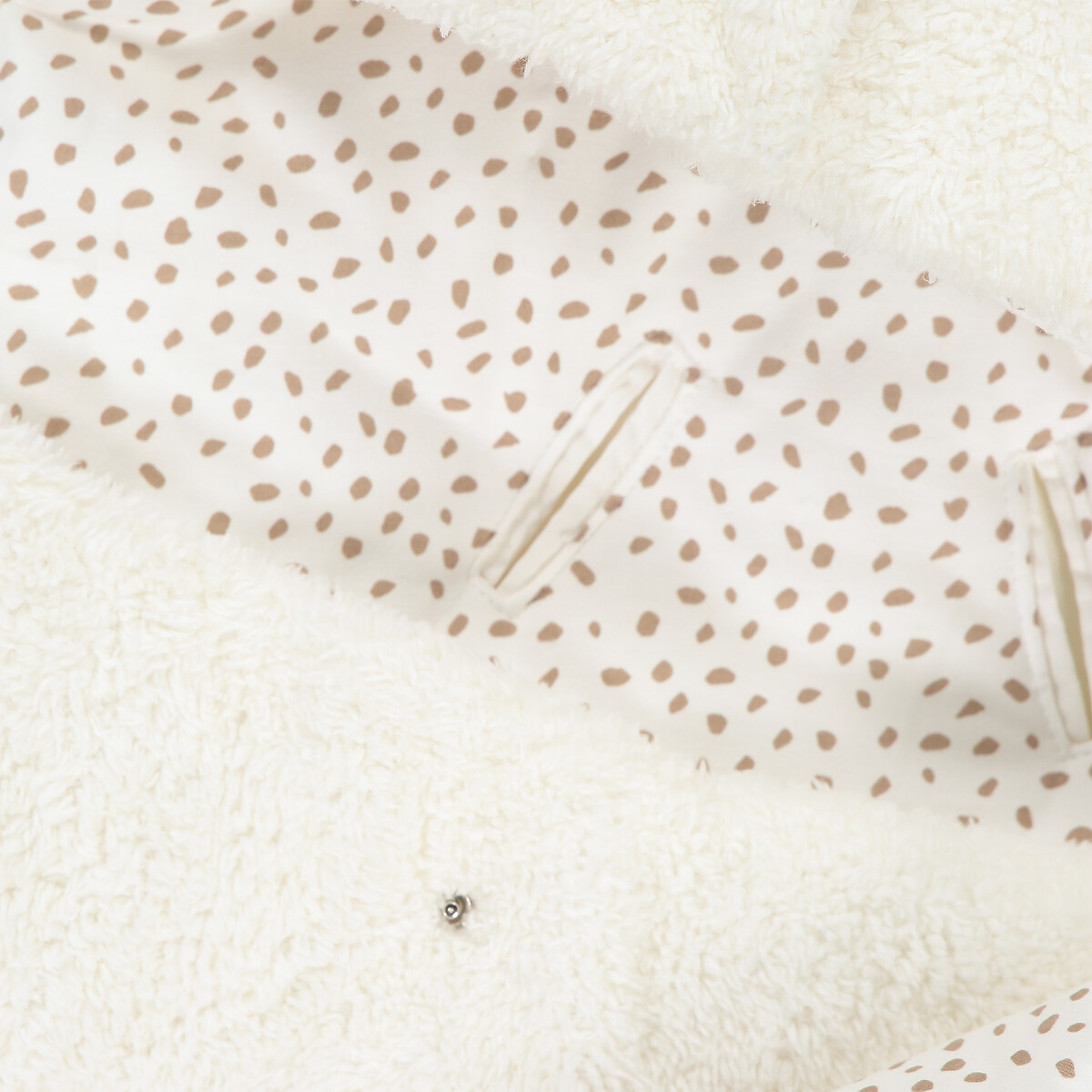 Nid d'ange en tissu duveteux ecru, LA REDOUTE COLLECTIONS