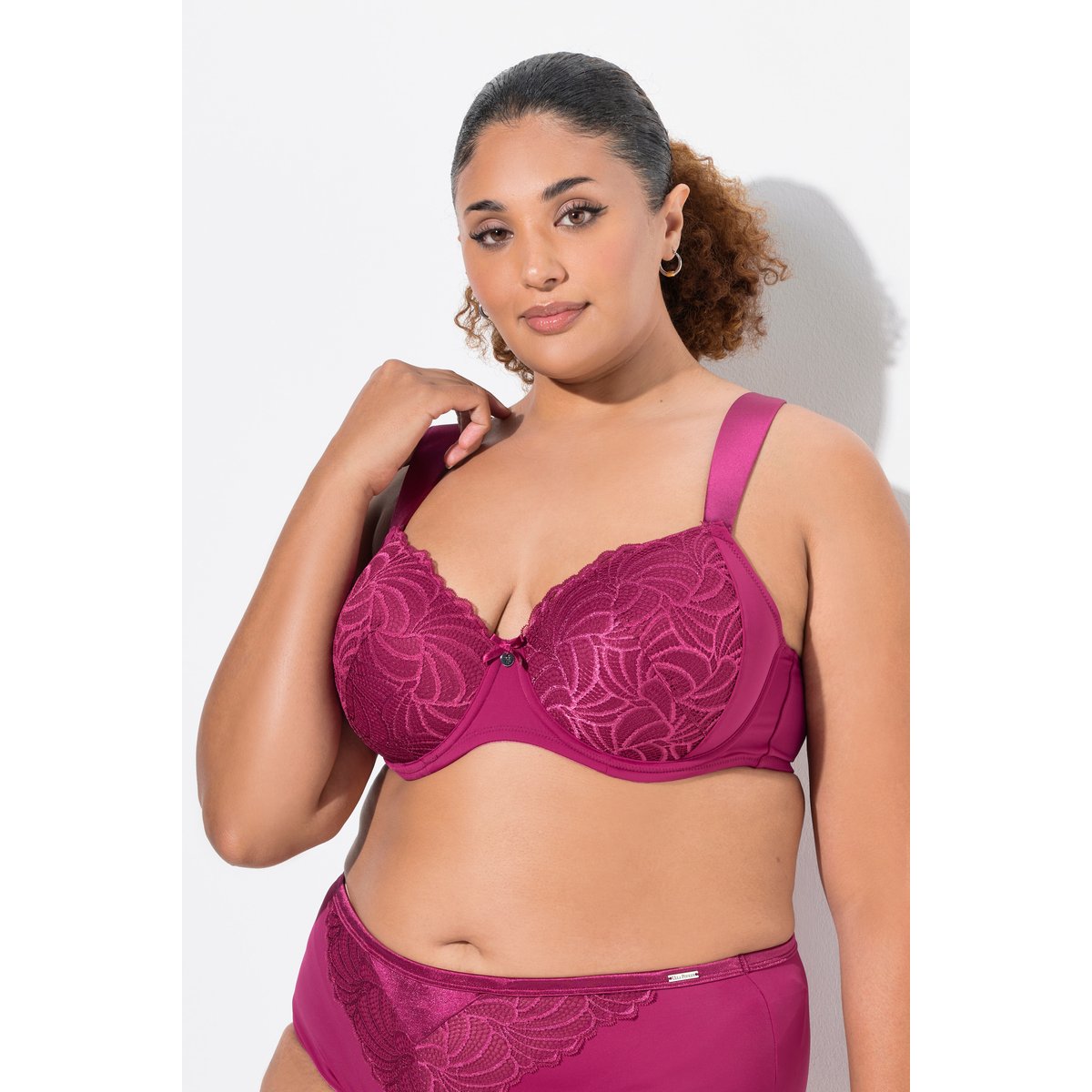 Soutien-gorge à armatures et coques souples fuchsia, ULLA POPKEN