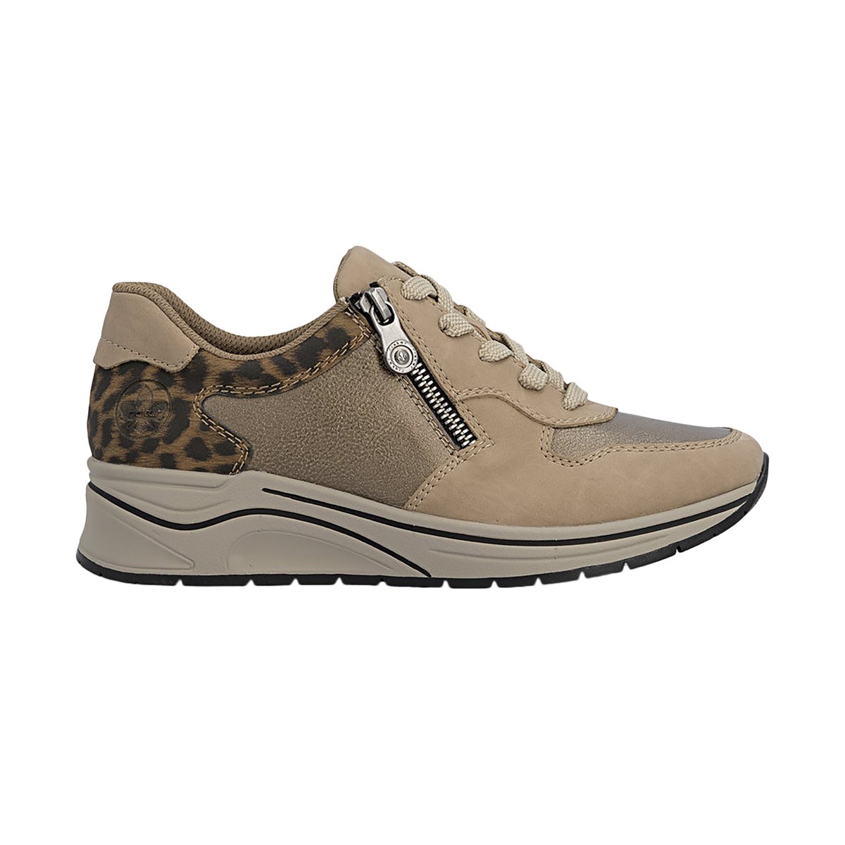 Basket Basse à Lacets Nabukino beige, RIEKER