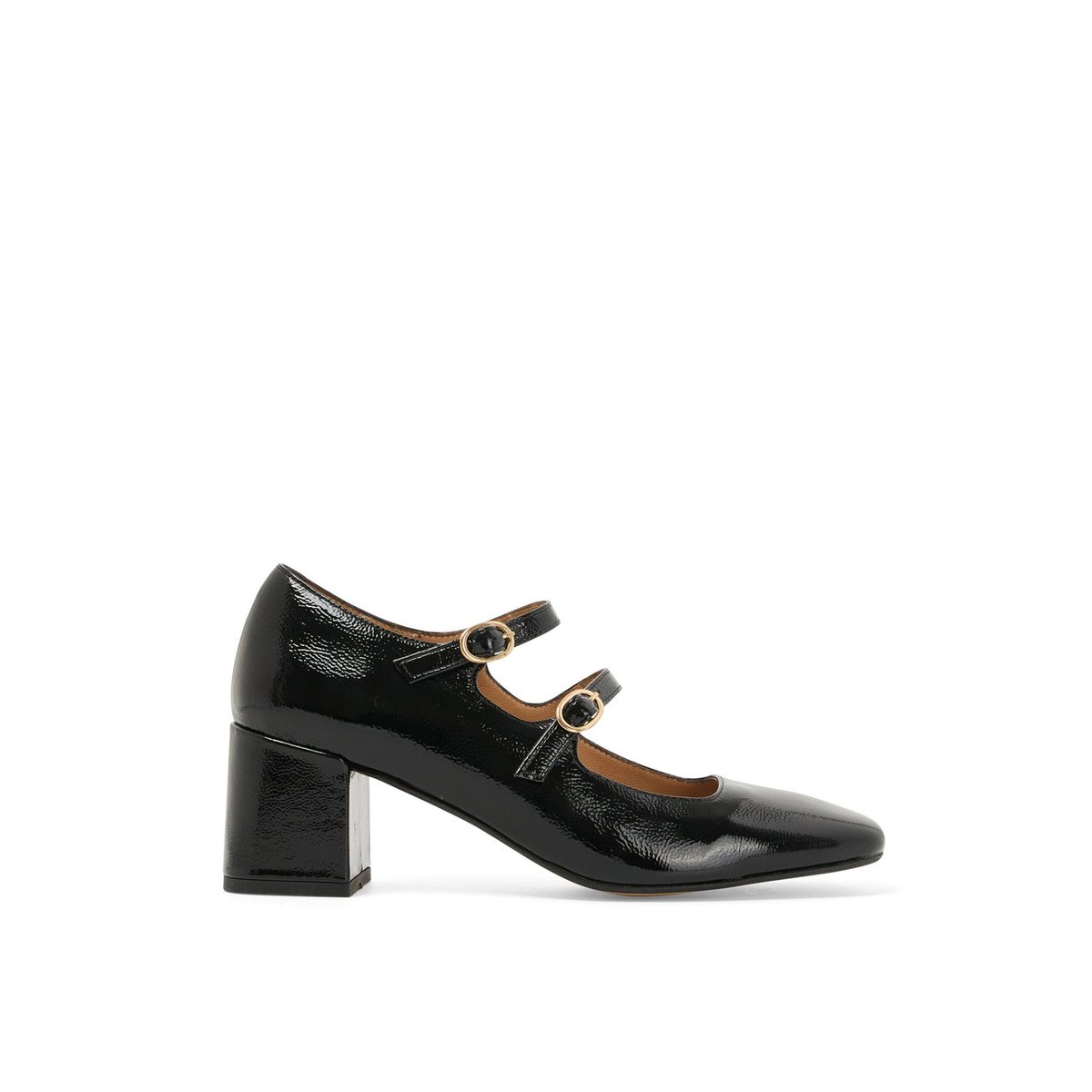 Escarpin en cuir IRVING noir, MELLOW YELLOW