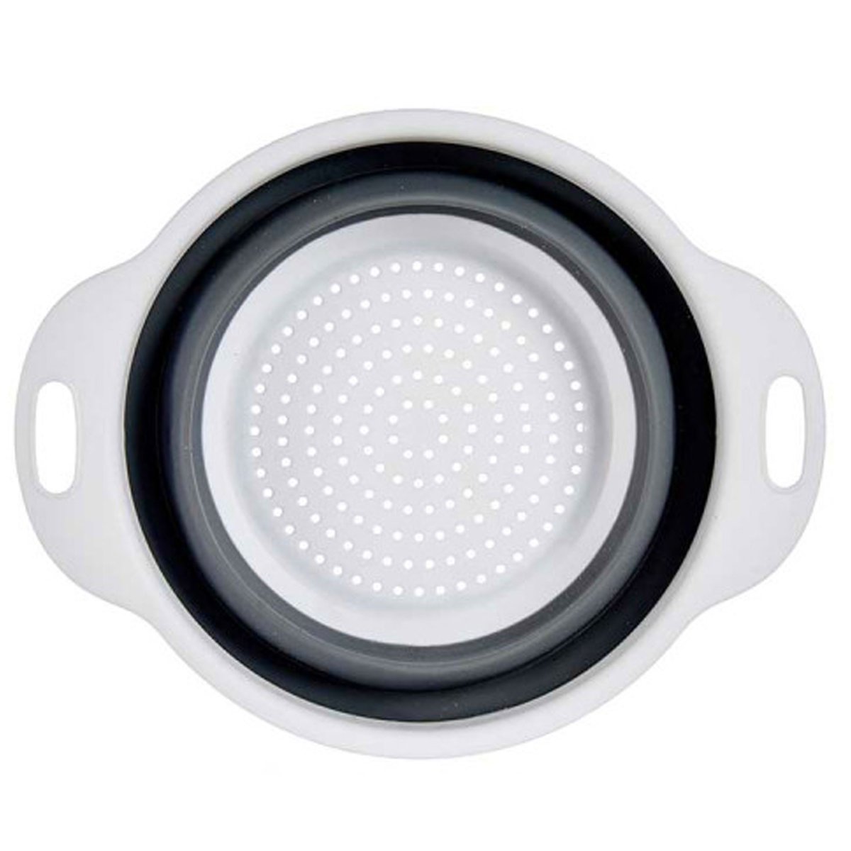Passoire pliante plastique grise et blanche 24.5x20x9cm gris, WADIGA