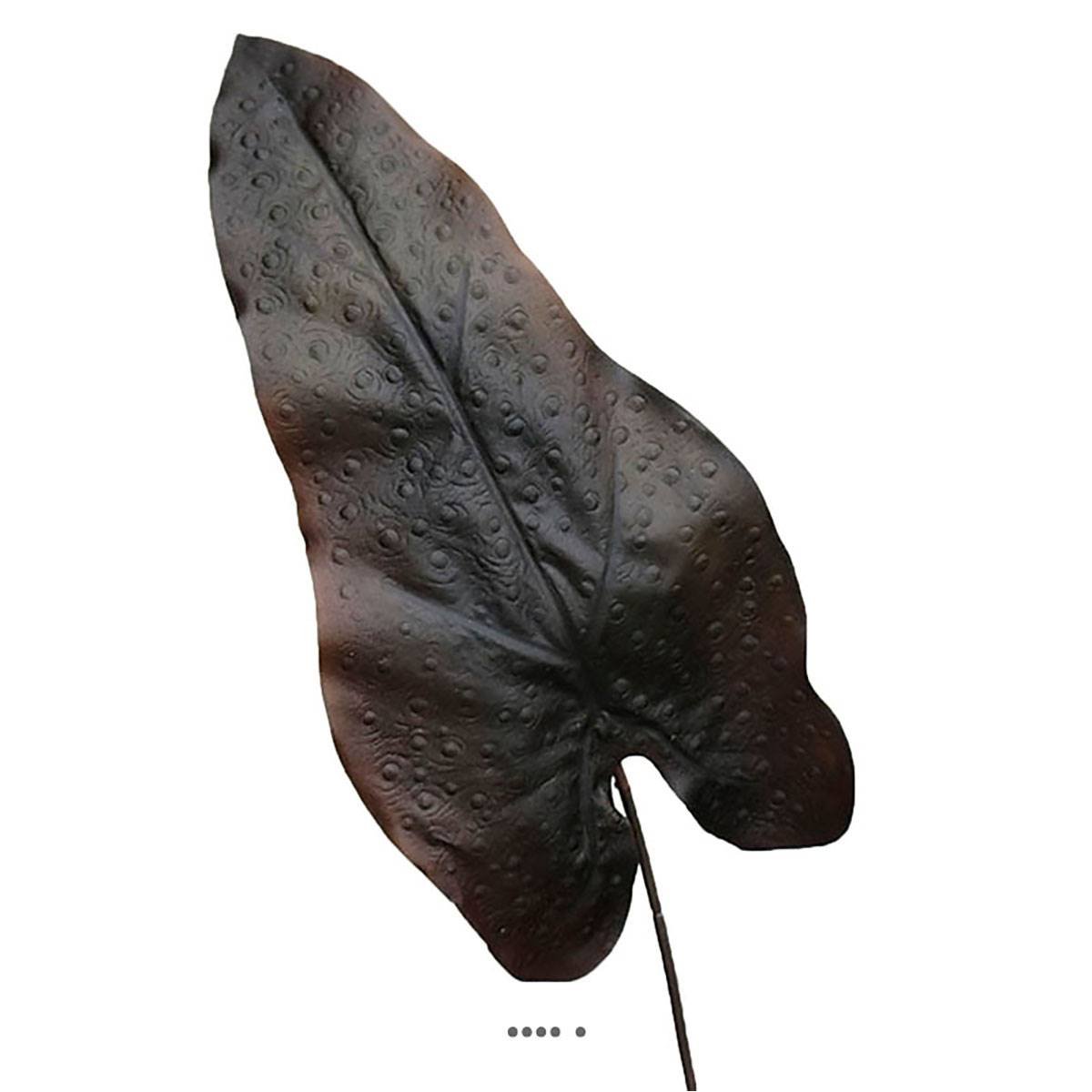 Feuille de caladium artificiel en tige H 80 noir, ARTIFICIELLES