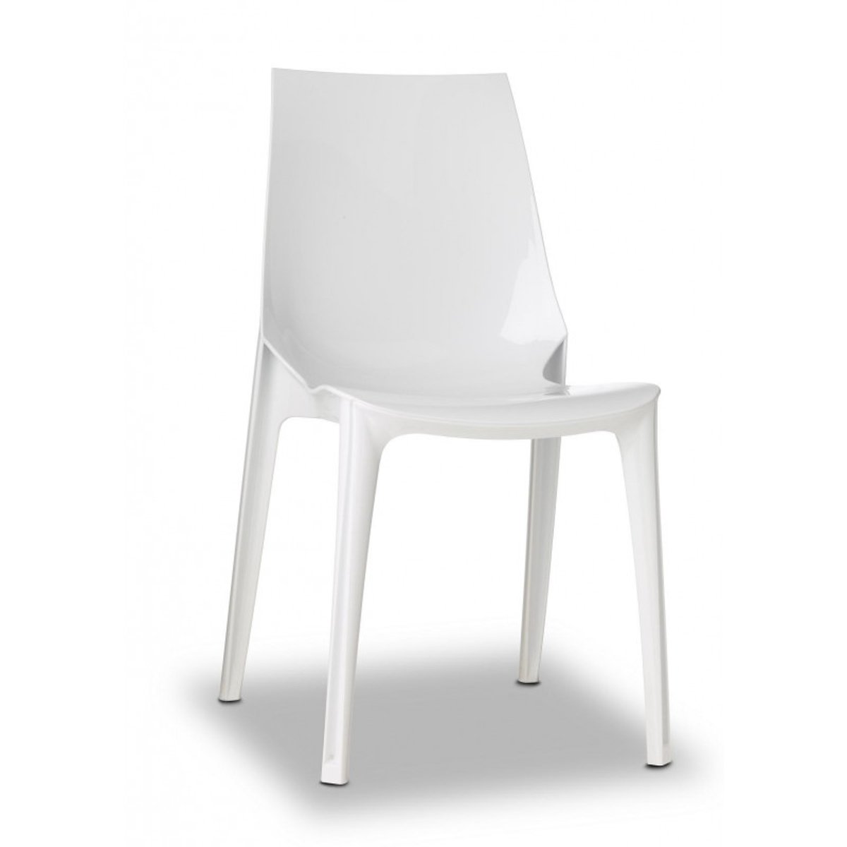 Chaise design empilable, VANITY blanc, SCAB DESIGN