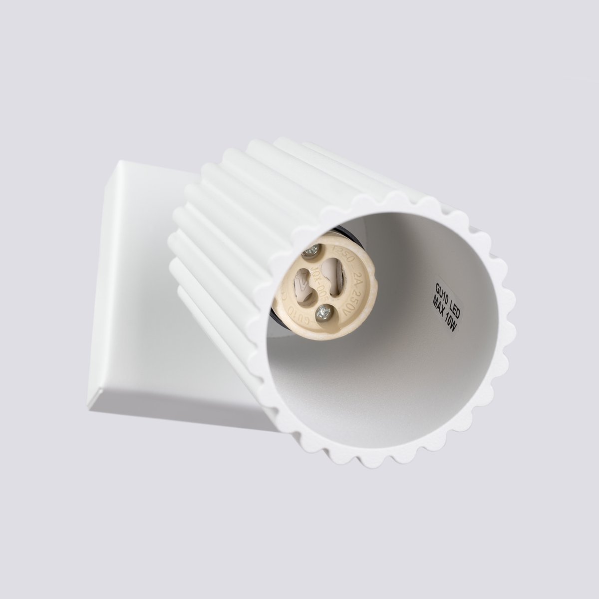 Applique Aluminium Blanc GU10 1 Karbon blanc, EDEN