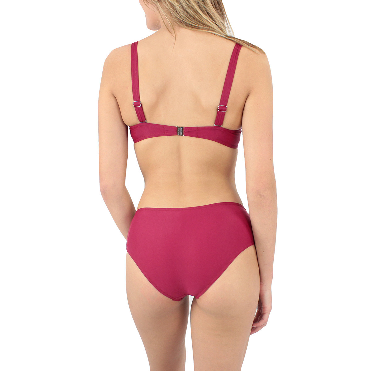 Haut de maillot à armatures FEMME rouge, LAURA BY JANINE ROBIN