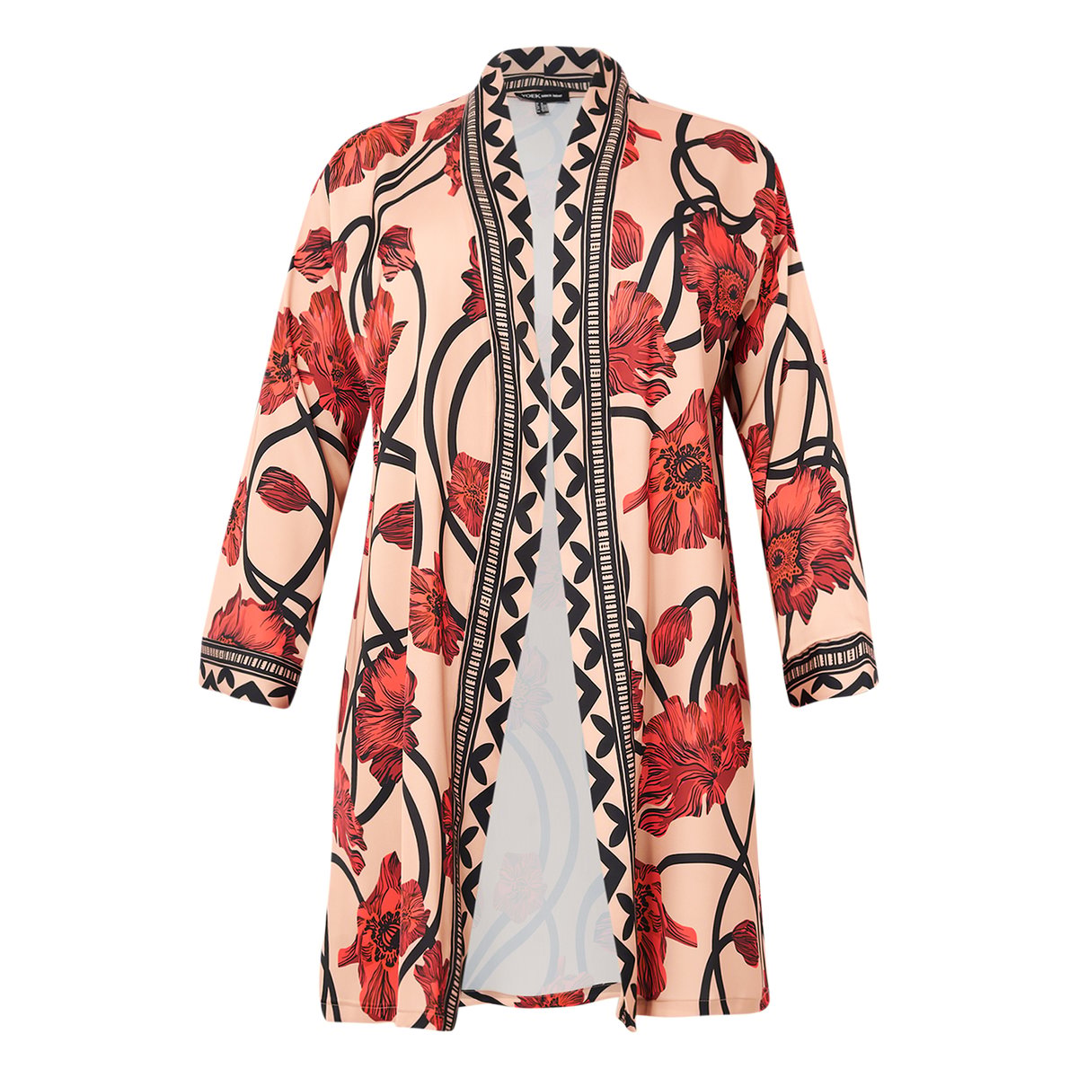 Gilet imprimée rouge, YOEK