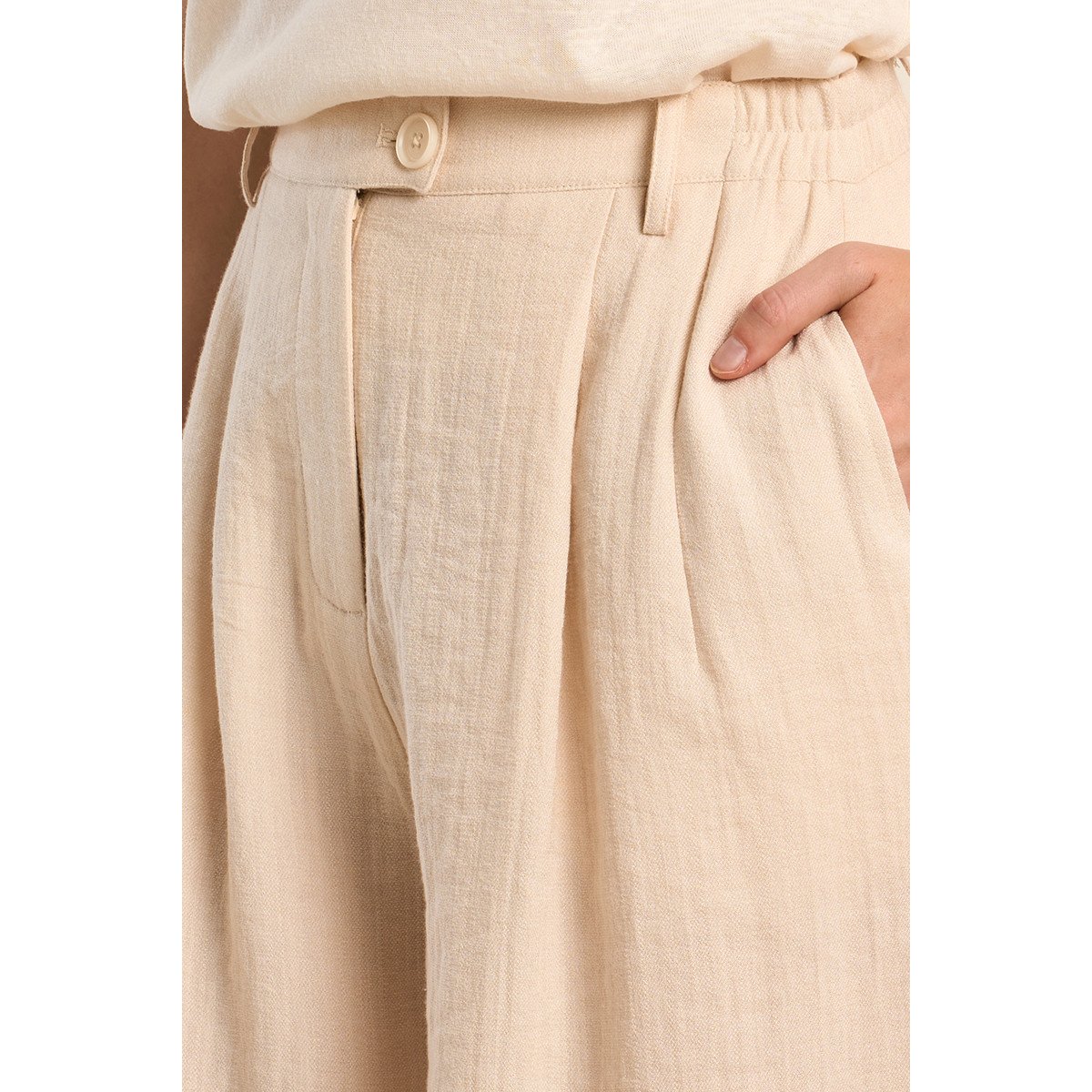 Short de blazer taille haute offwhite, MOLLY BRACKEN
