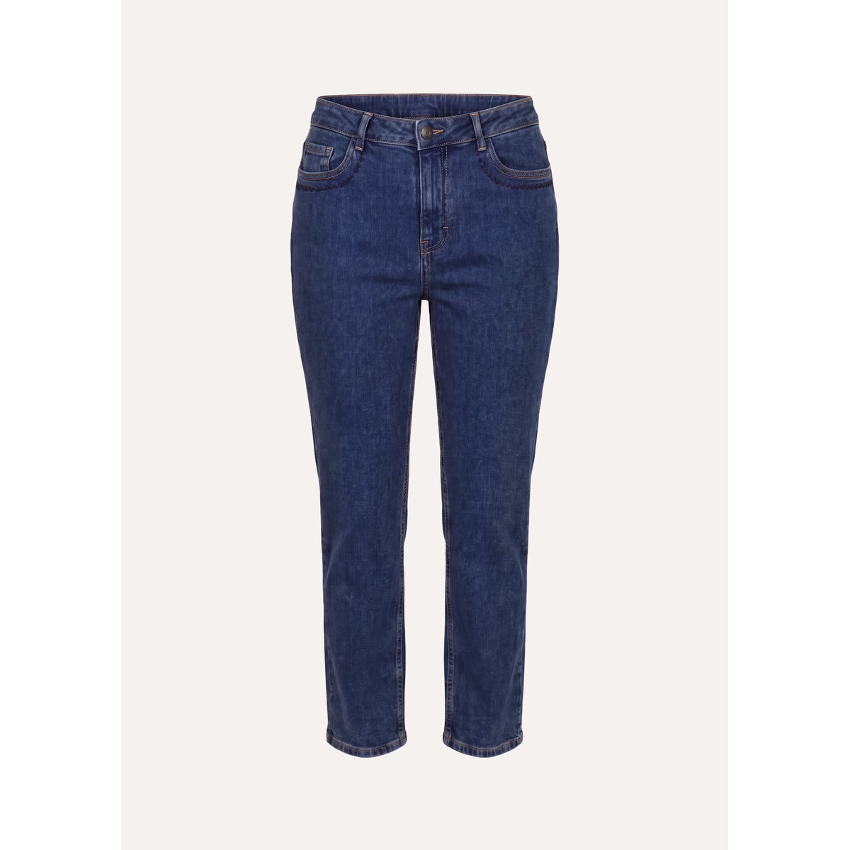 Jean slim 7/8ème en coton biologique medium, LA FEE MARABOUTEE