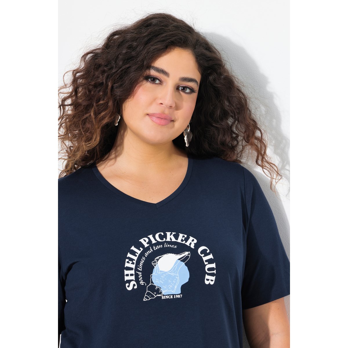T-shirt marine, ULLA POPKEN