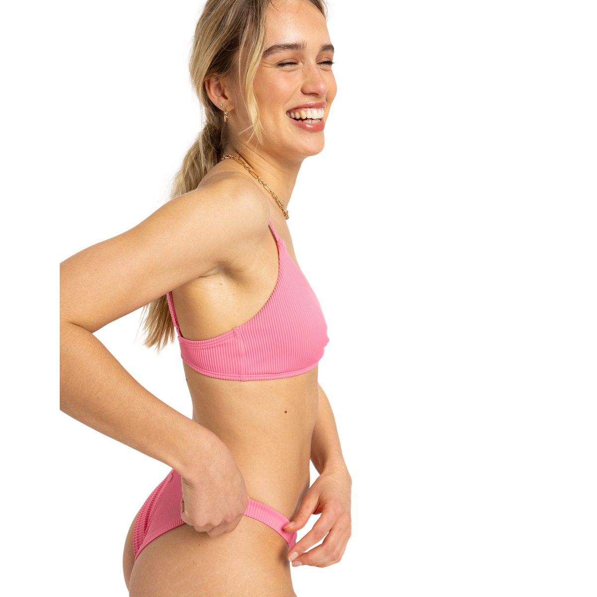 Bas de maillot de bain cheeky. rose pink carnation, ROXY