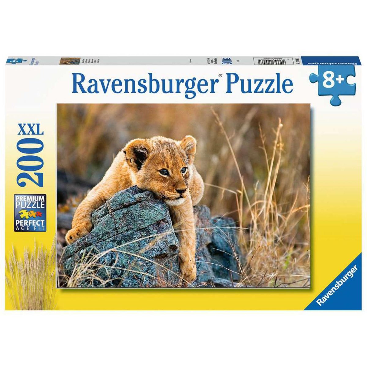 Puzzle 200 pièces XXL - Le petit lionceau couleur unique, RAVENSBURGER