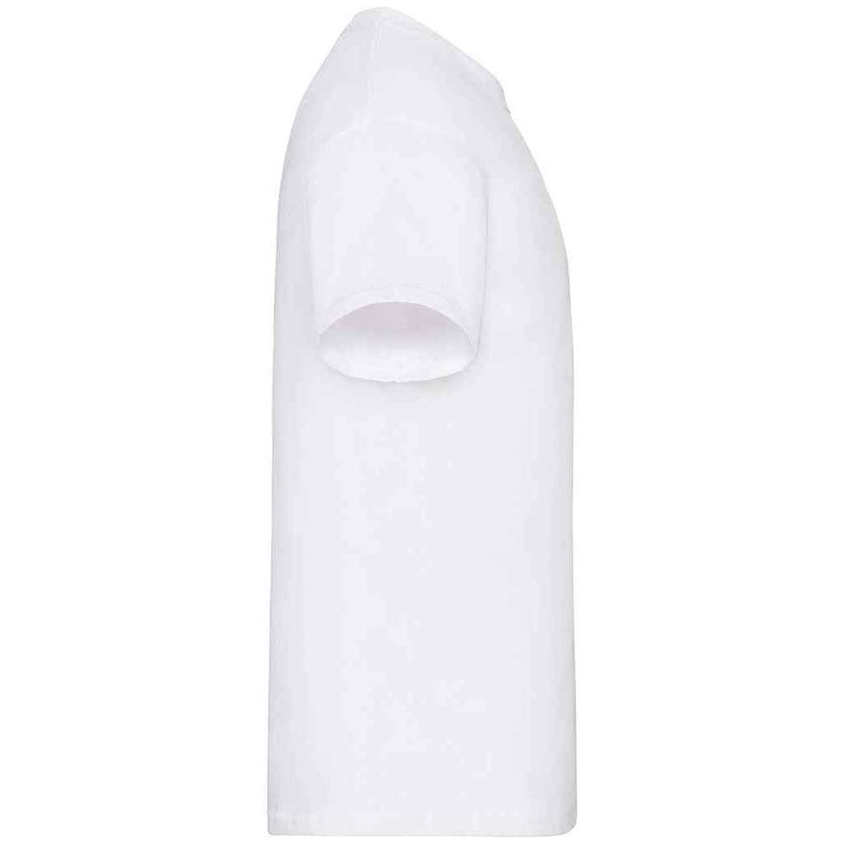 T-shirt manches courtes en coton blanc, FRUIT OF THE LOOM