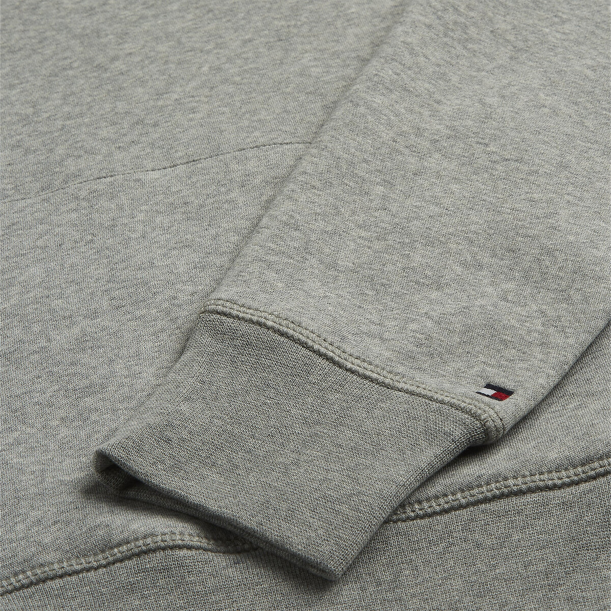 Flex Fleece Logo Hoodie grey marl, TOMMY HILFIGER