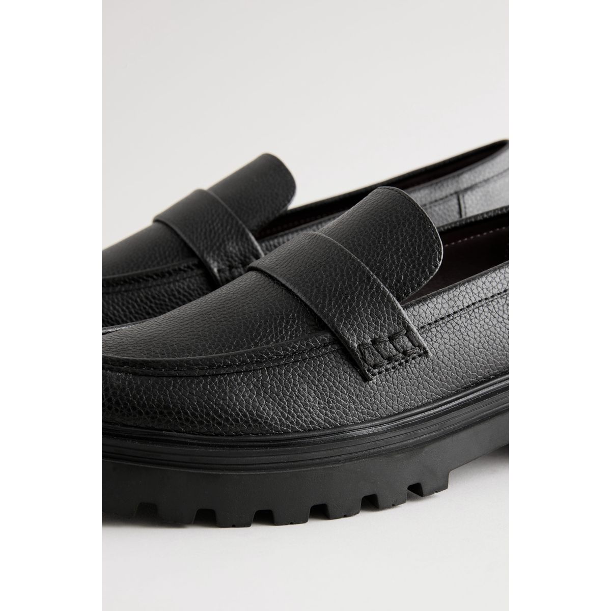 Mocassins à semelle épaisse noir, NEXT