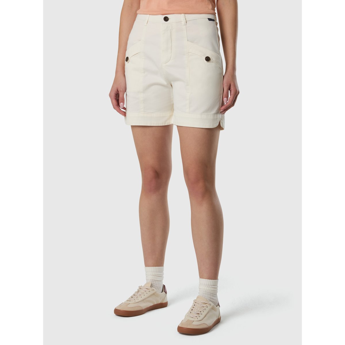Shorts cargo gabardine guimauve, NORTH SAILS