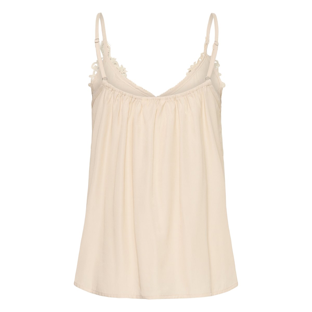 Haut en jersey sans manches beige oatmeal, CREAM