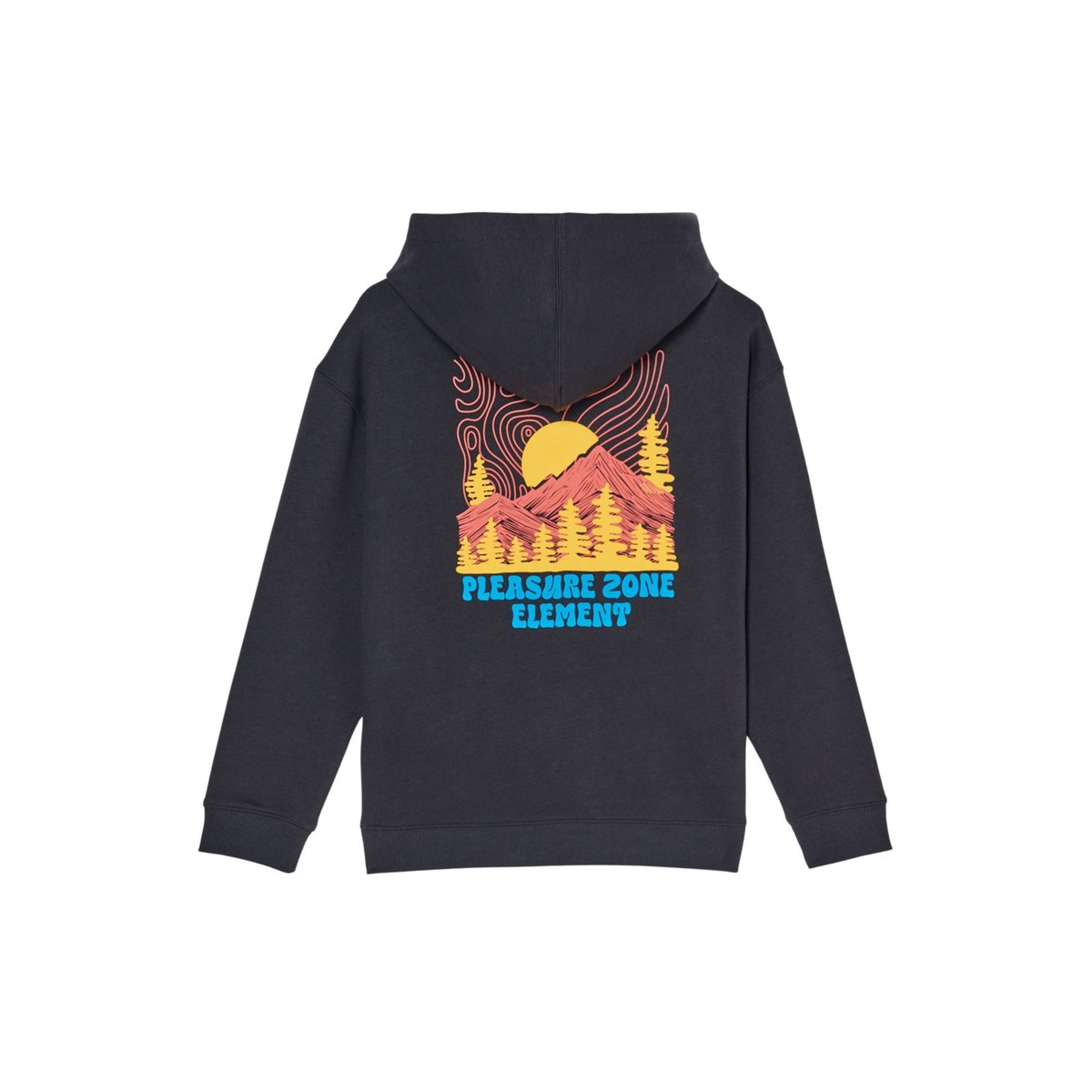 Sweat capuche PLEASURE noir off black, ELEMENT