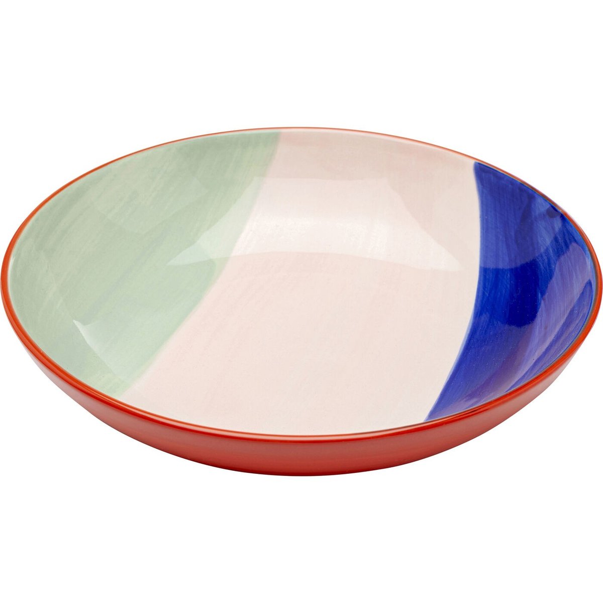 Assiettes creuses Capri 20cm set de 4 couleur unique, KARE DESIGN