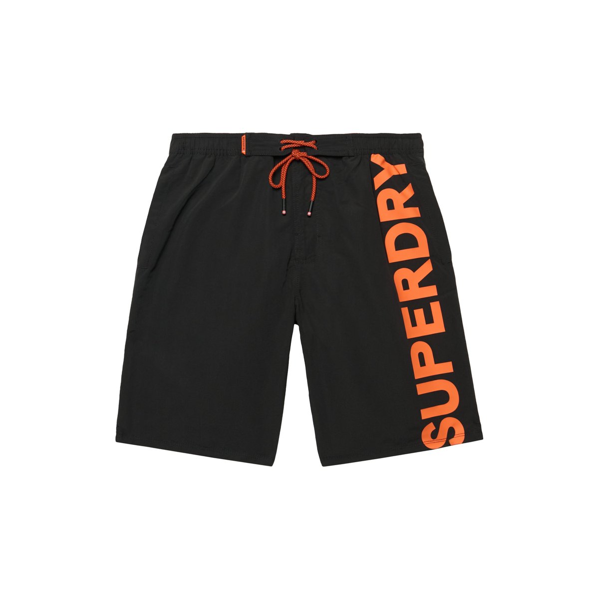 Short de surf classique à logo longueur 48 cm noir, SUPERDRY