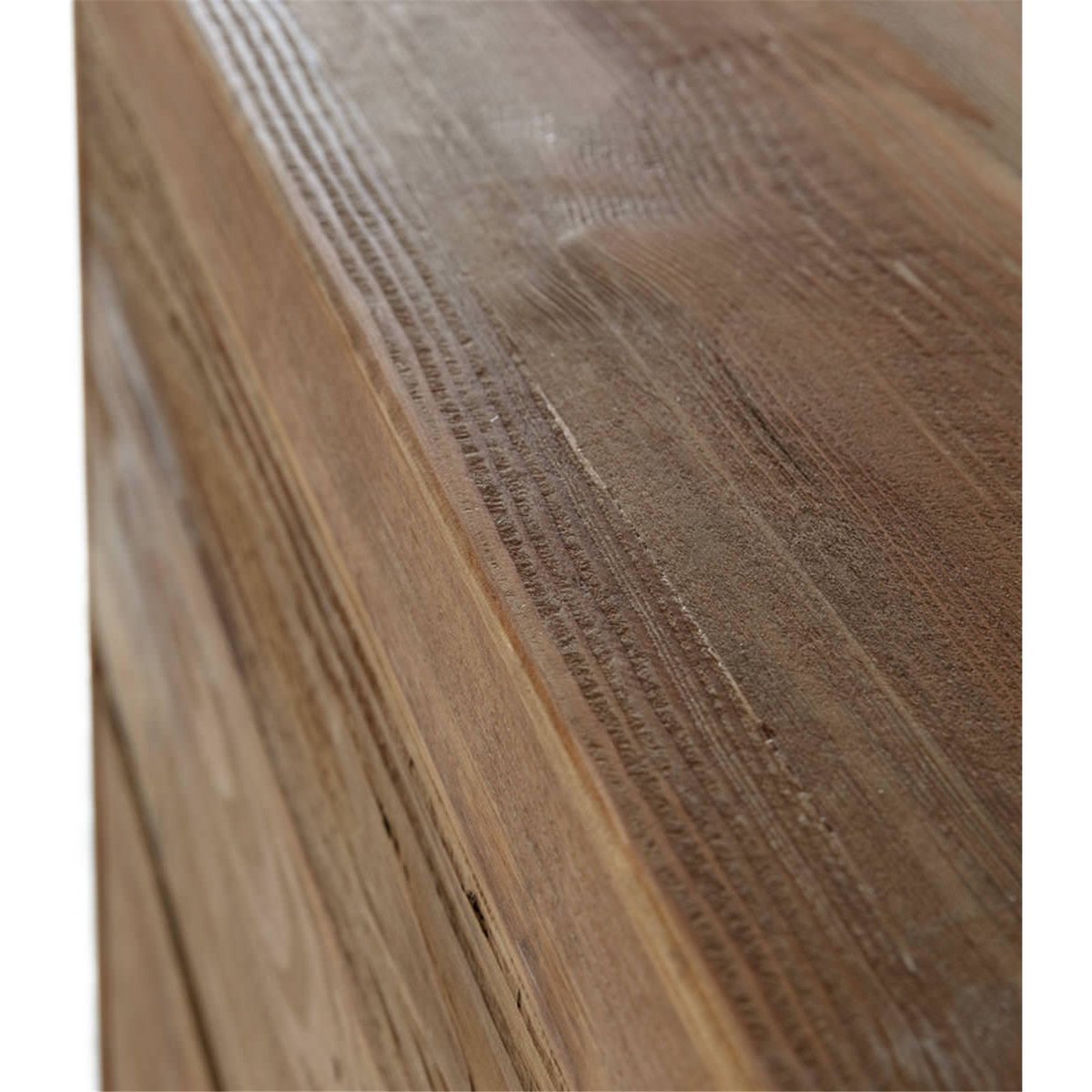 Console de rangement en pin, 6 Tiroirs naturel vieilli, RECOLLECTION