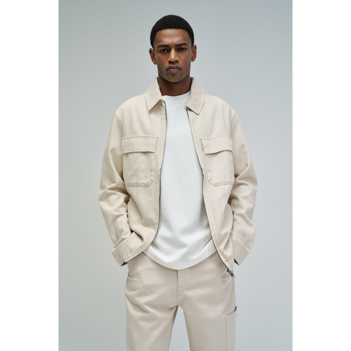 CHEMISE EN DENIM LÉGER beige, SALSA JEANS