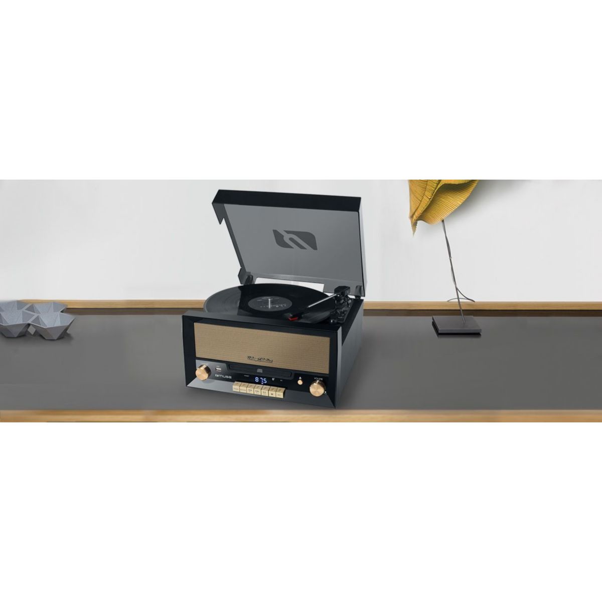 Platine vinyle vinyle MT-110B noire noir, MUSE