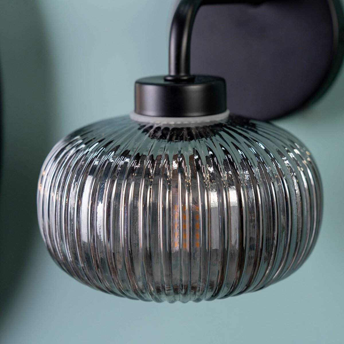Arran Bathroom Wall Light in Matte Black black, SO'HOME