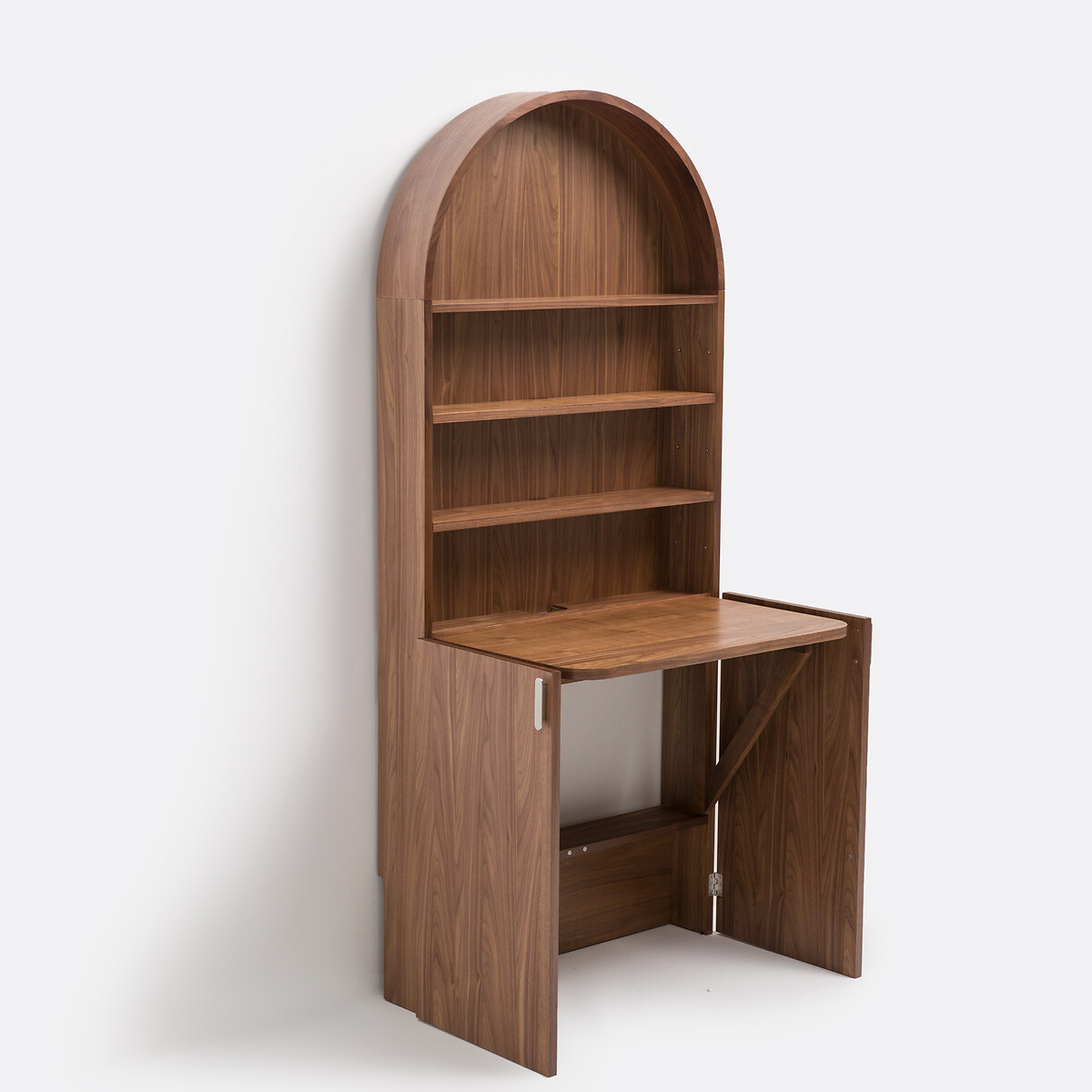 Bureau bibliothèque, Marcela plaqué noyer, LA REDOUTE INTERIEURS