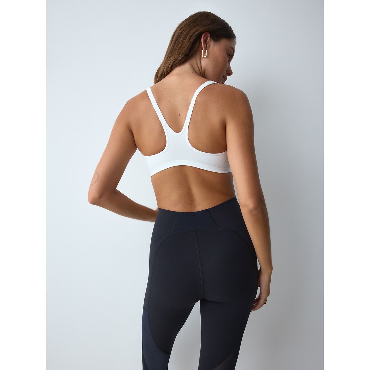 Sport-BH zonder beugels Fitness wit, TRIUMPH