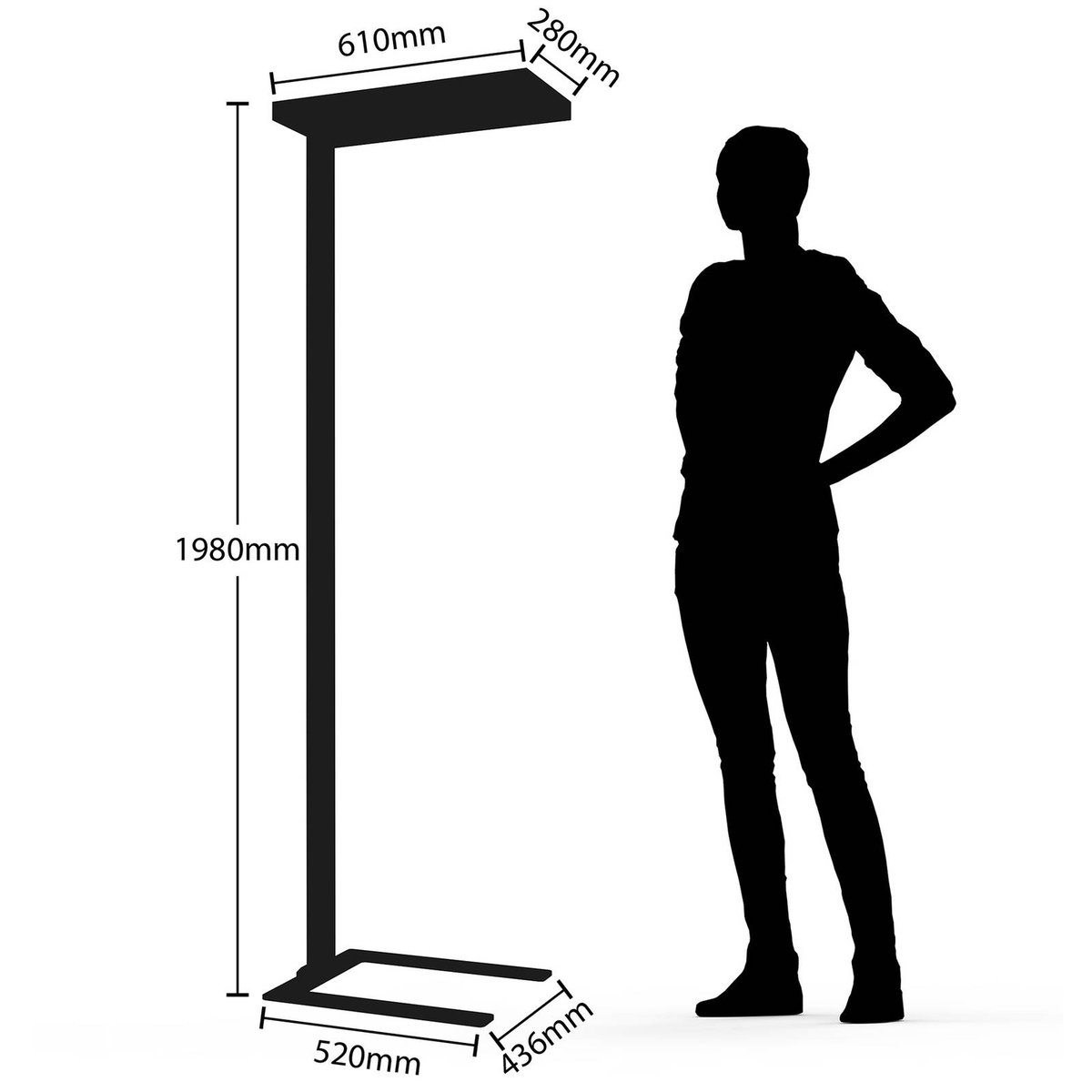 Lampadaires de bureau en aluminium moderneLED argent (ral 9006), ARCCHIO